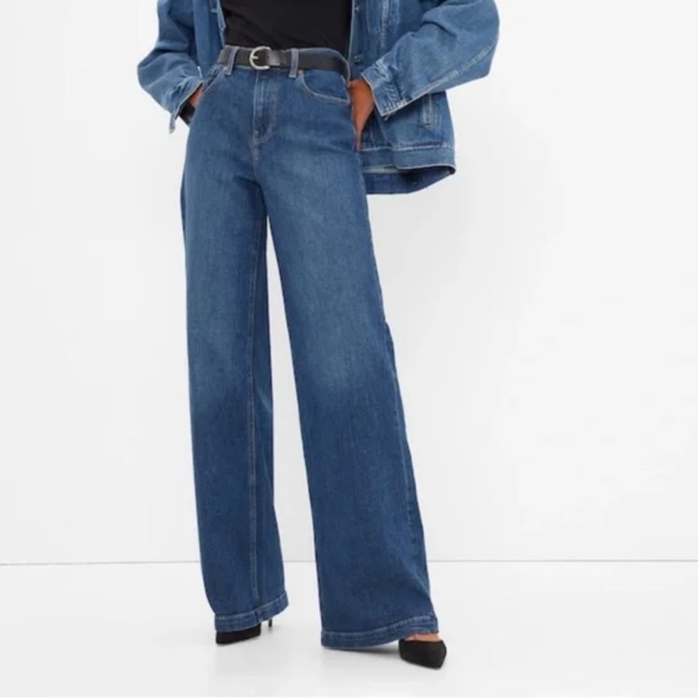 Gap High Rise Stride Wide Leg Jeans 27/4
